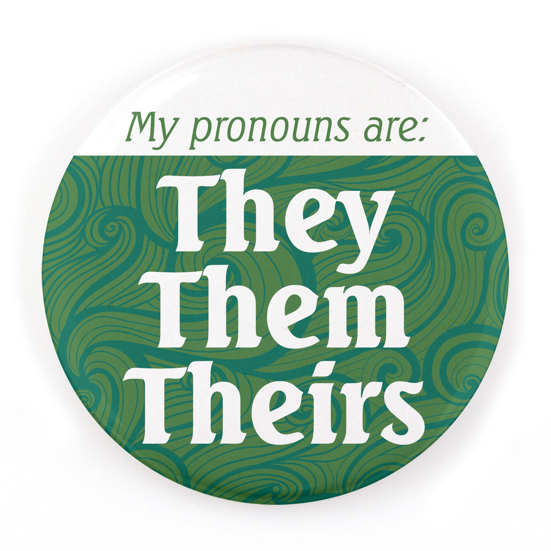 Waves 2.25" Pronoun Buttons