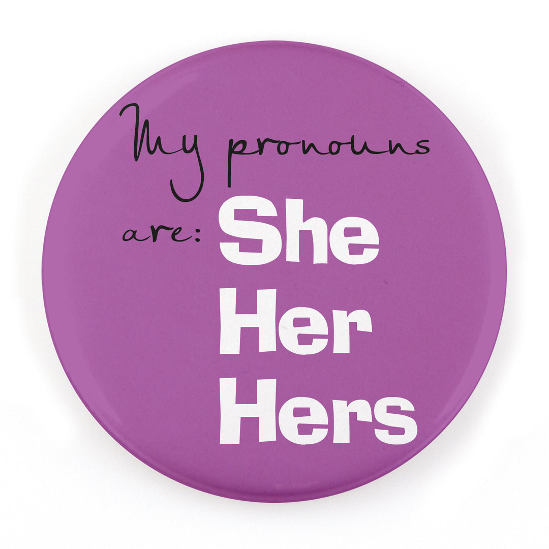 Casual 3" Pronoun Buttons