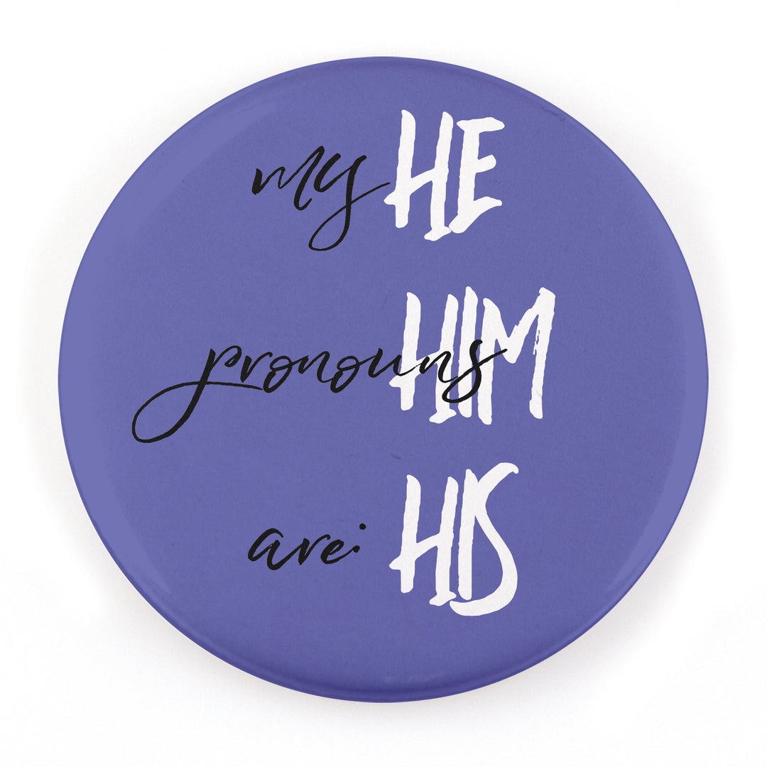 Handwritten 2.25" Pronoun Buttons