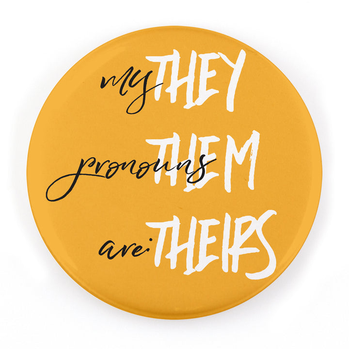 Handwritten 2.25" Pronoun Buttons