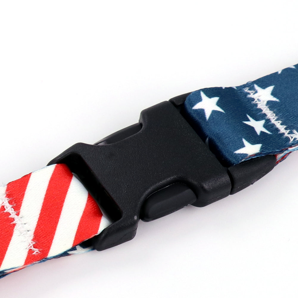 Buttonsmith Stars & Stripes Custom Lanyard - Made in USA - Buttonsmith Inc.