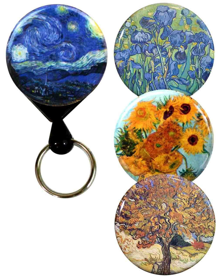 Buttonsmith® Van Gogh Tinker Reel® Badge Reel – Made in USA - Buttonsmith Inc.