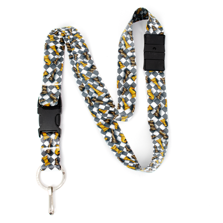 Checkmate Breakaway Lanyard - with Buckle and Flat Ring - Made in the USA