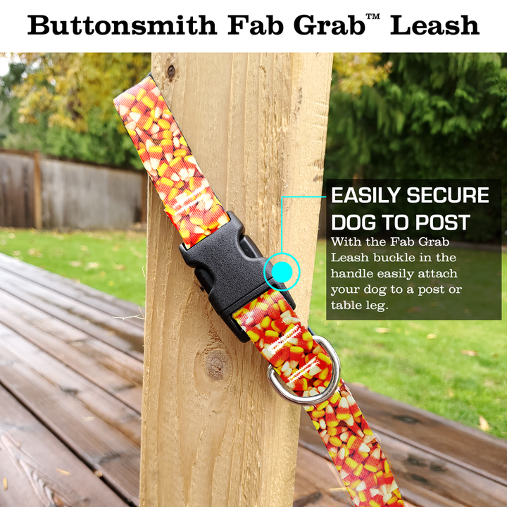 Candy Corn Fab Grab Leash - Made in USA