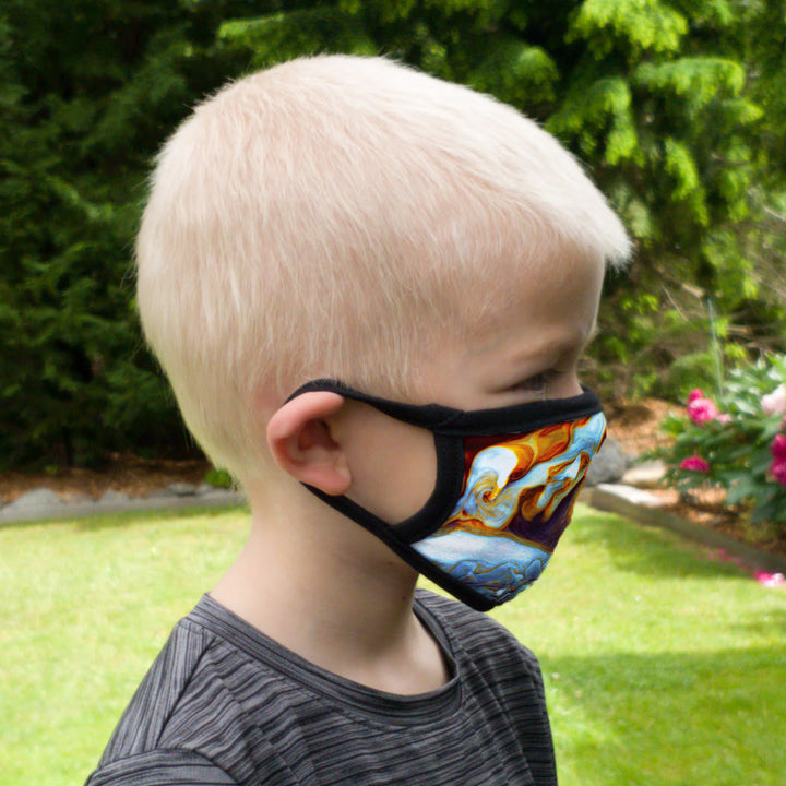 Buttonsmith Jupiter Child Face Mask with Filter Pocket - Made in the USA - Buttonsmith Inc.