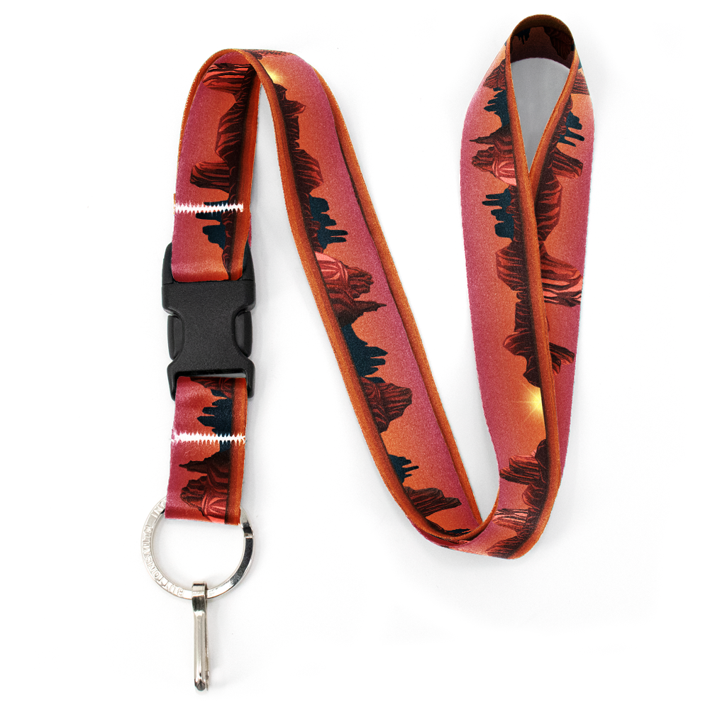 Mesa Sunrise Premium Lanyard - with Buckle and Flat Ring - Made in the USA