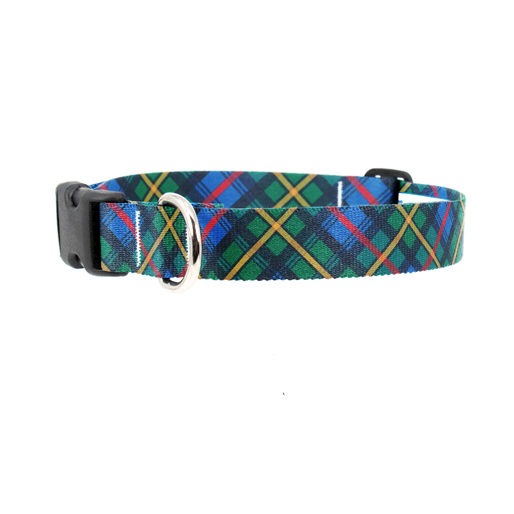 MacLeod of Skye Plaid Dog Collar - Made in USA