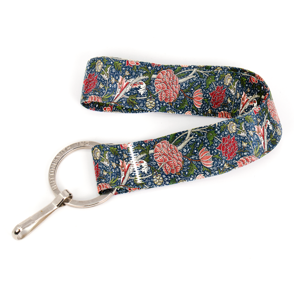 Morris Cray Wristlet Lanyard - Short Length with Flat Key Ring and Clip - Made in the USA