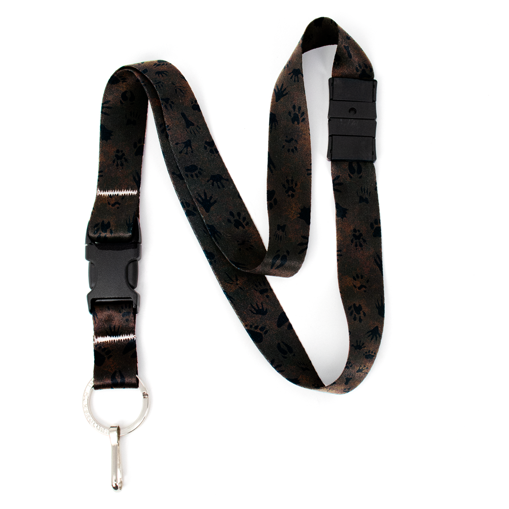 Wild Tracks Breakaway Lanyard - with Buckle and Flat Ring - Made in the USA