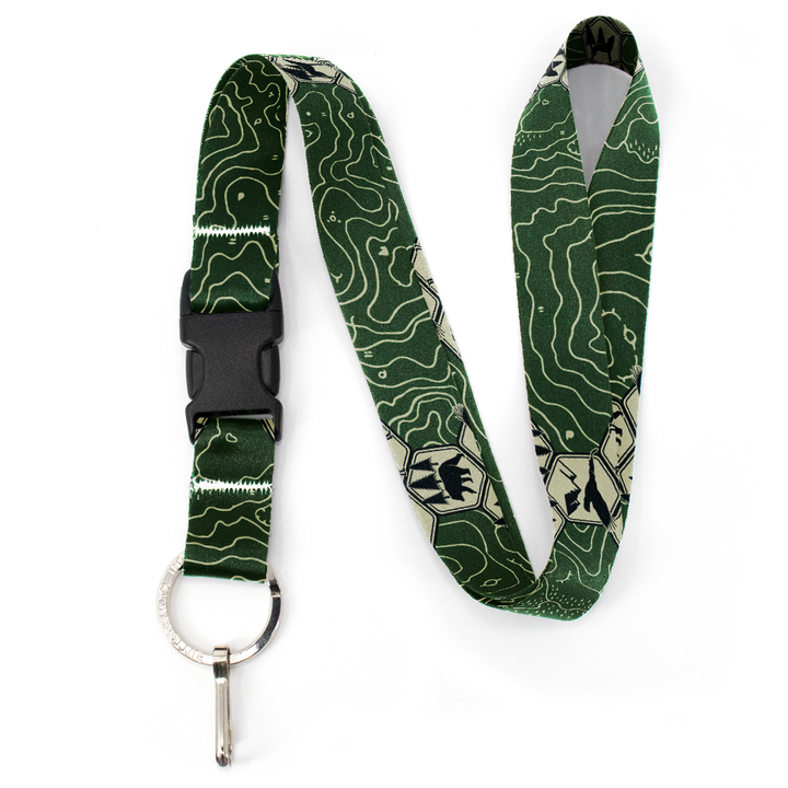 Back Country Premium Lanyard - with Buckle and Flat Ring - Made in the USA