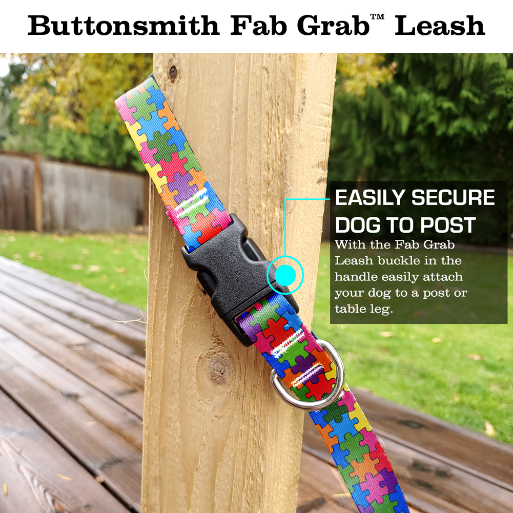 Garden Puzzle Fab Grab Leash - Made in USA