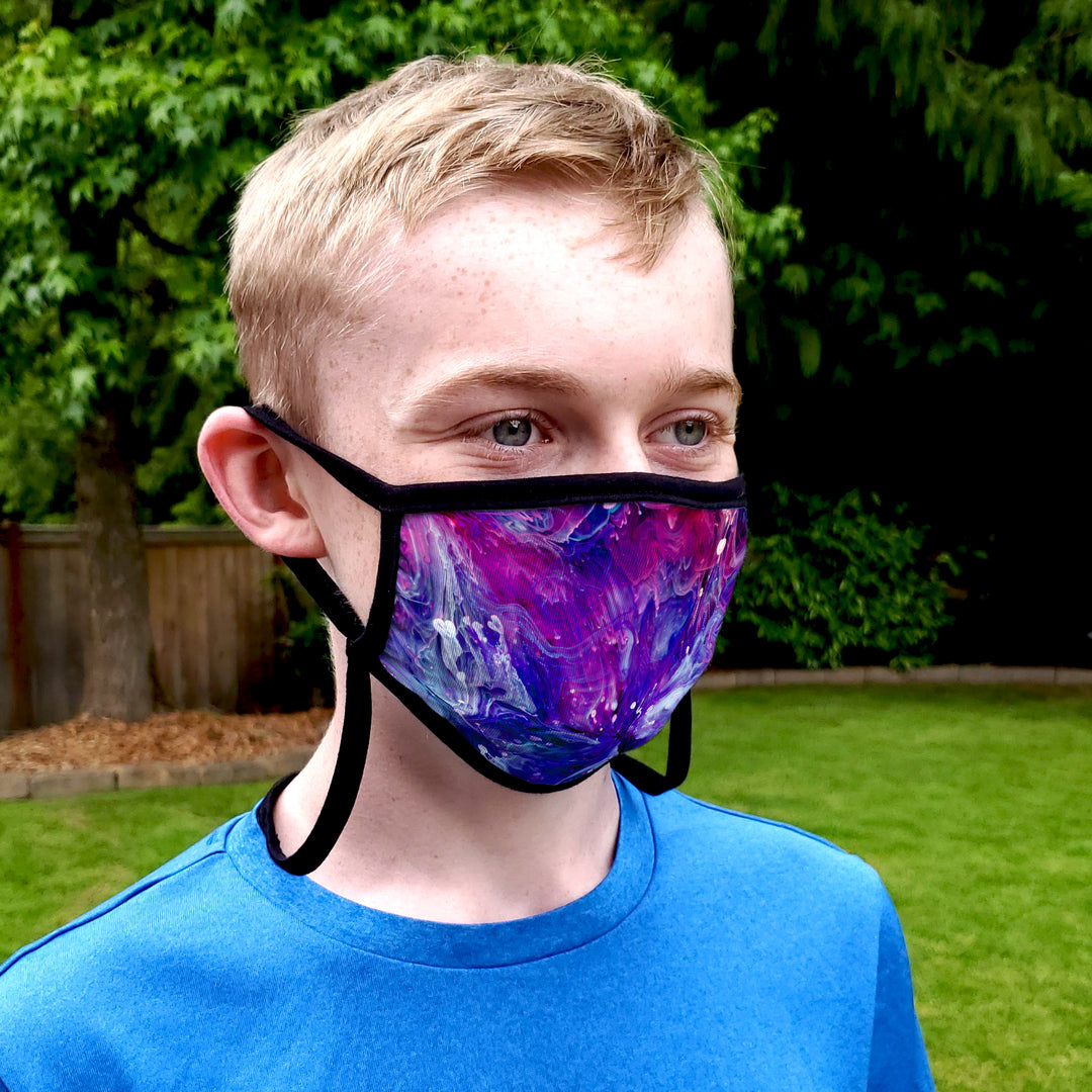 Buttonsmith Resin Youth Adjustable Face Mask with Filter Pocket - Made in the USA - Buttonsmith Inc.