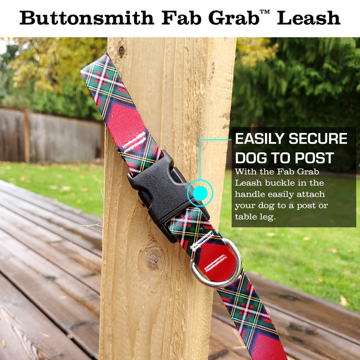 Royal Stewart Plaid Fab Grab Leash - Made in USA