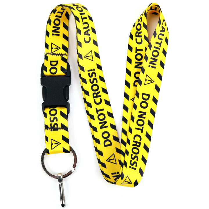 Buttonsmith Caution Lanyard - Made in USA - Buttonsmith Inc.