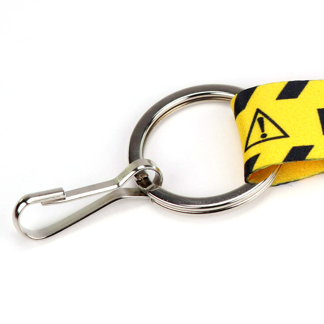 Buttonsmith Caution Custom Lanyard - Made in USA - Buttonsmith Inc.