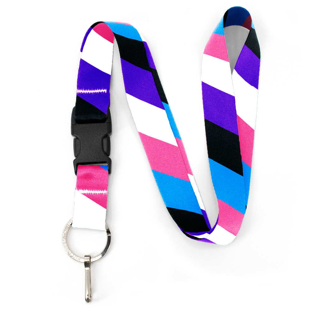 Pride Flag Premium and Breakaway Lanyards - Made in USA