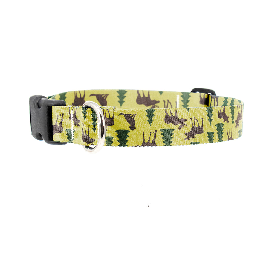 Buttonsmith Moose Woods Dog Collar - Made in the USA - Buttonsmith Inc.