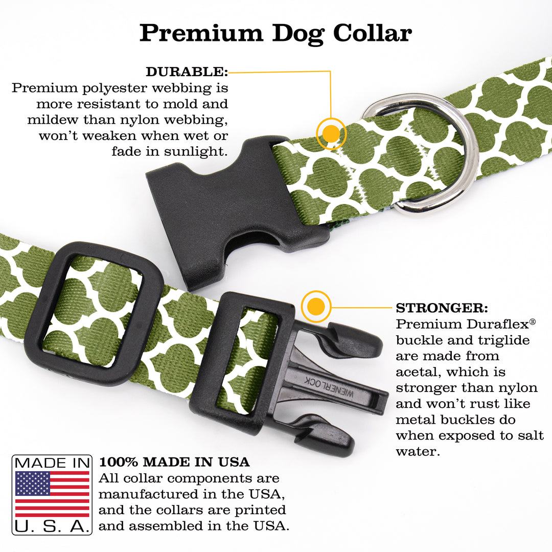 Buttonsmith Lattice Dog Collar - Made in the USA - Buttonsmith Inc.