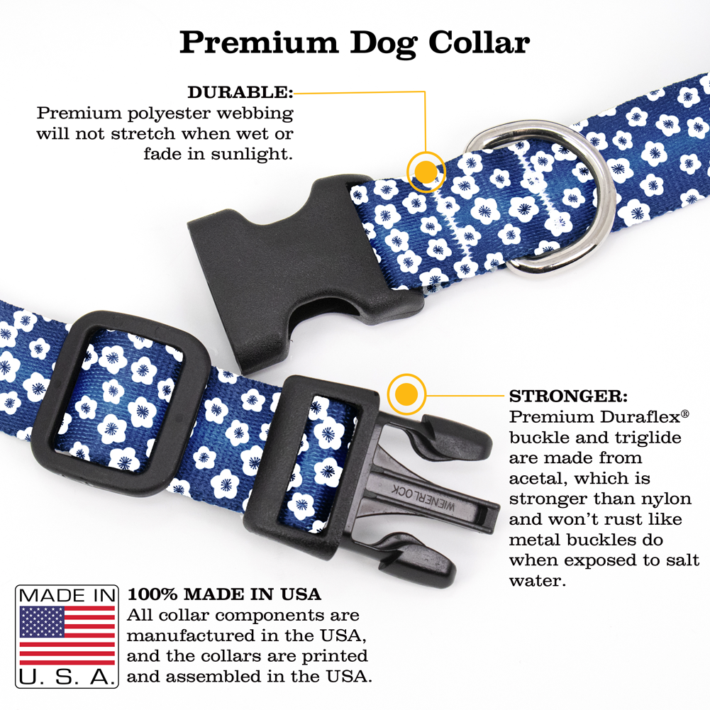 Blossoms Dog Collar - Made in USA