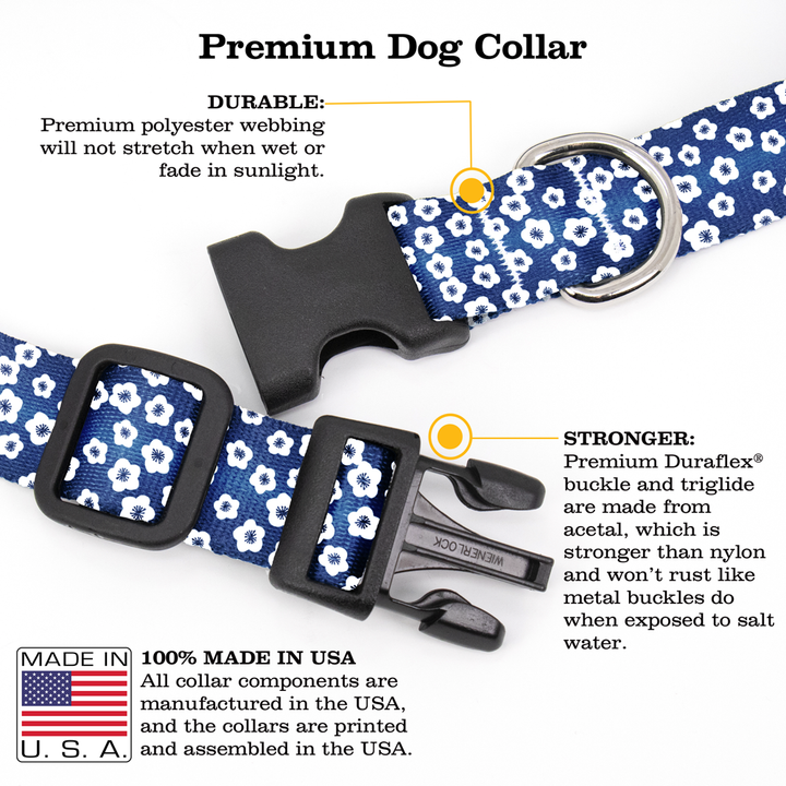 Blossoms Dog Collar - Made in USA