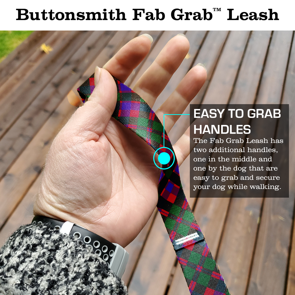 Glasgow Plaid Fab Grab Leash - Made in USA