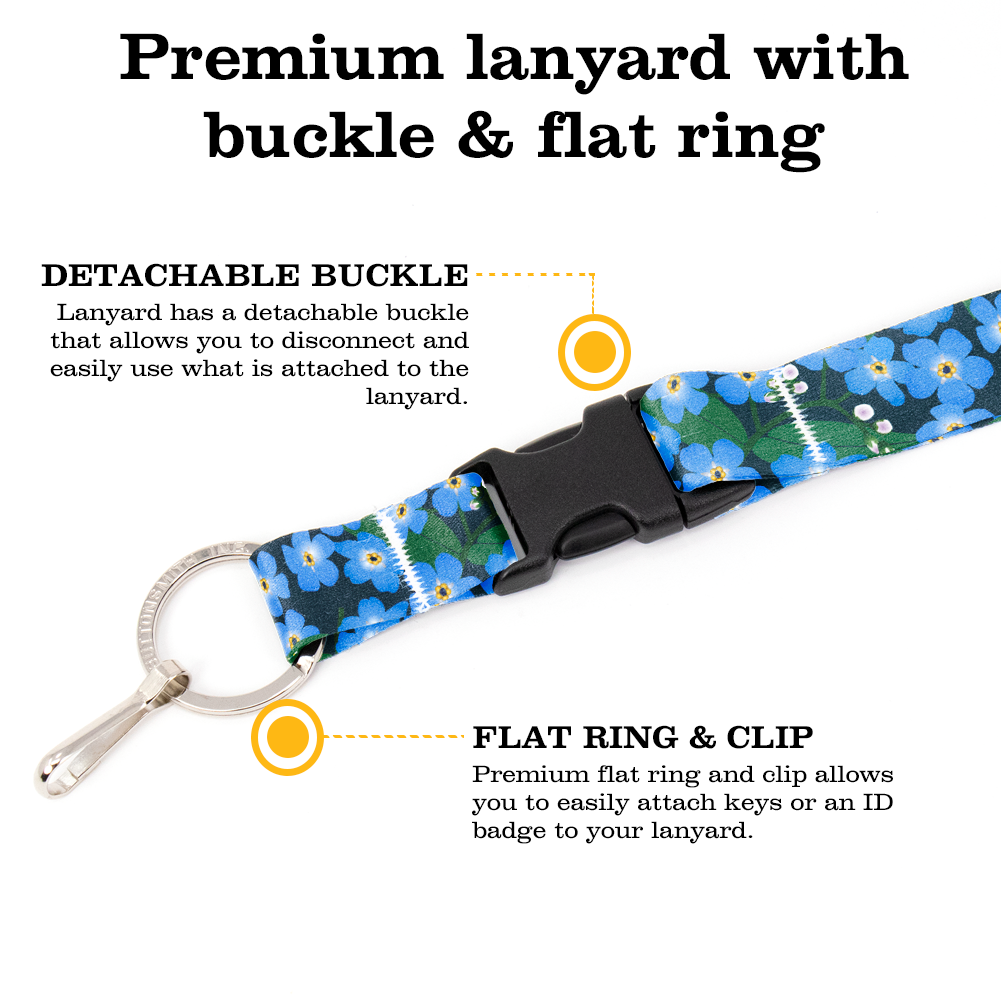 Faith Breakaway Lanyard - with Buckle and Flat Ring - Made in the USA