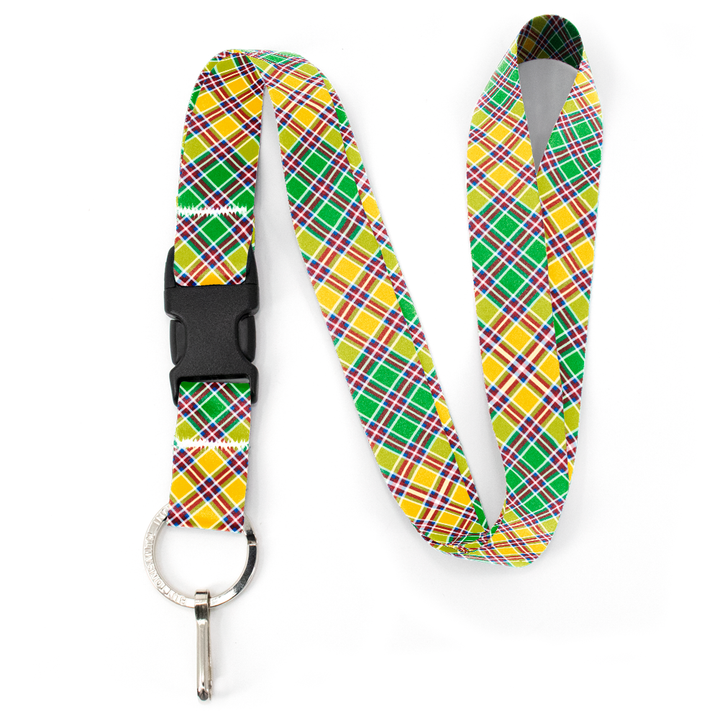 Jacobite Plaid Premium Lanyard - with Buckle and Flat Ring - Made in the USA