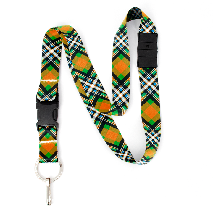 MacGill of Jura Plaid Breakaway Lanyard - with Buckle and Flat Ring - Made in the USA