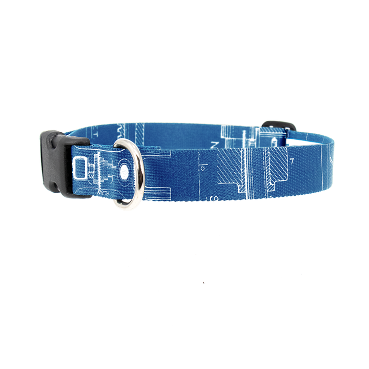 Mechanical Blueprints Dog Collar - Made in USA