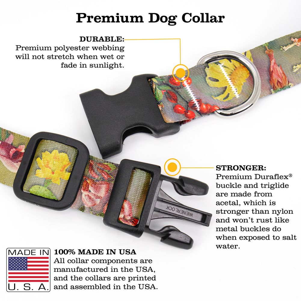 Desert Blooms Dog Collar - Made in USA