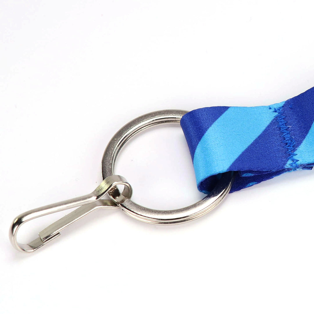 Buttonsmith Blue Dots Lanyard - Made in USA - Buttonsmith Inc.