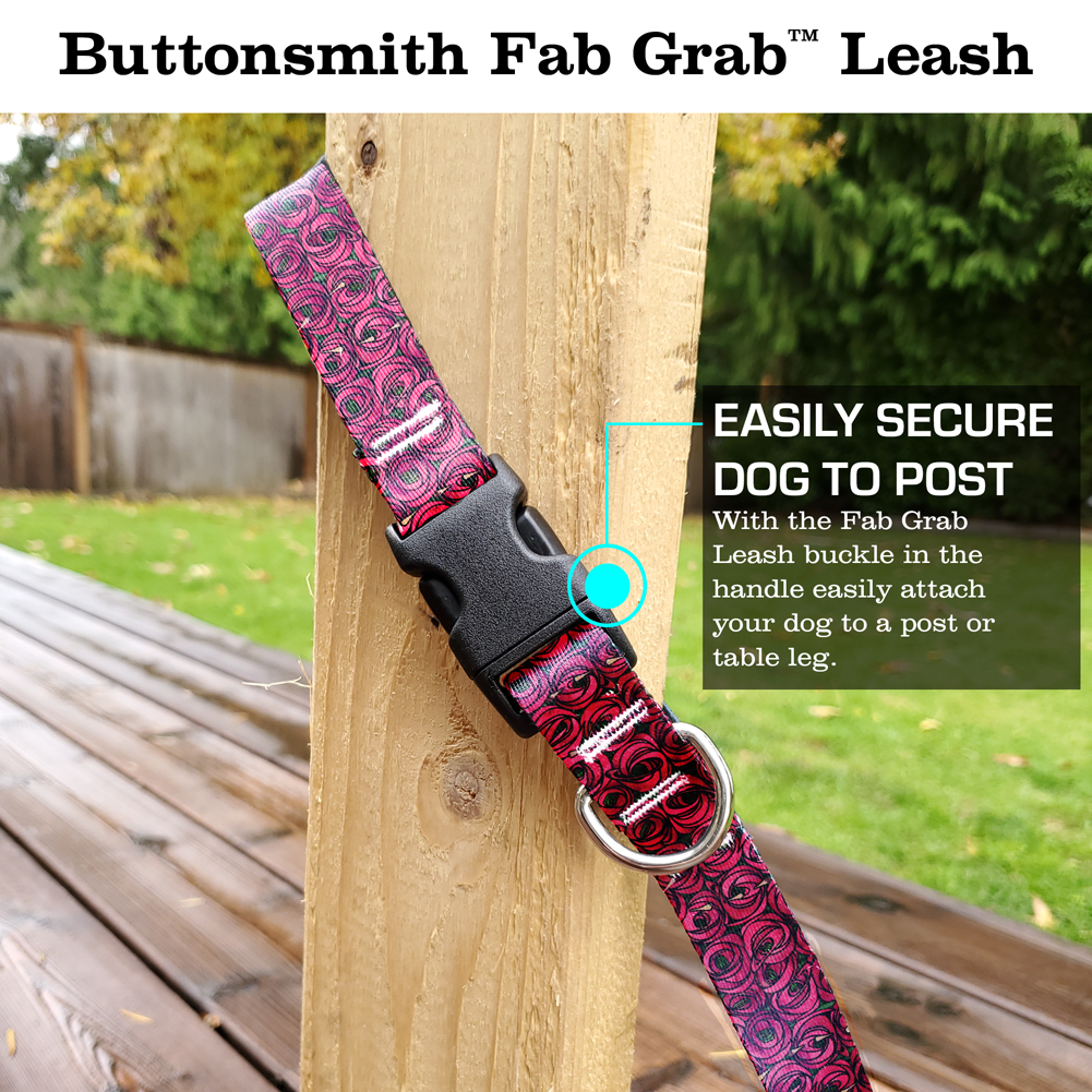 Mackintosh Roses Fab Grab Leash - Made in USA