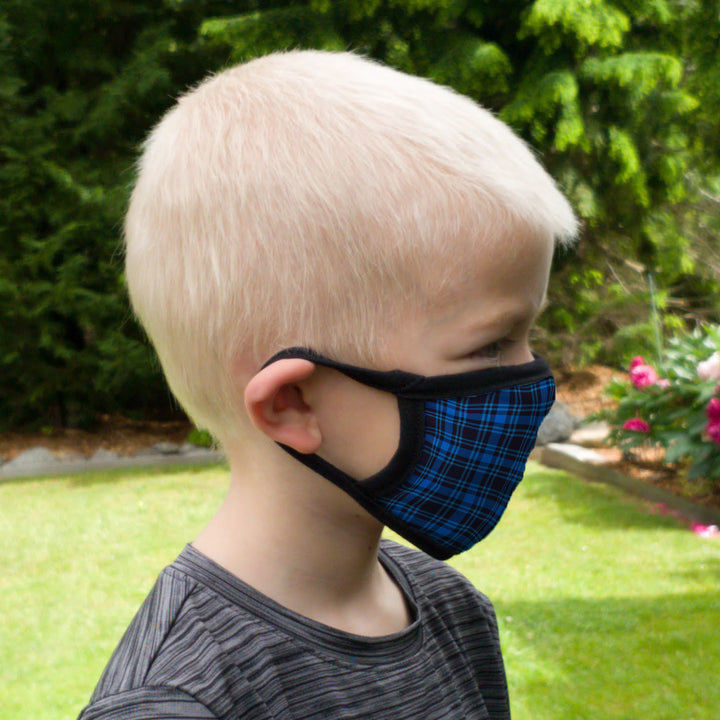 Buttonsmith Dad Shirt Youth Adjustable Face Mask with Filter Pocket - Made in the USA - Buttonsmith Inc.