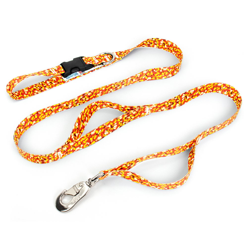 Candy Corn Fab Grab Leash - Made in USA