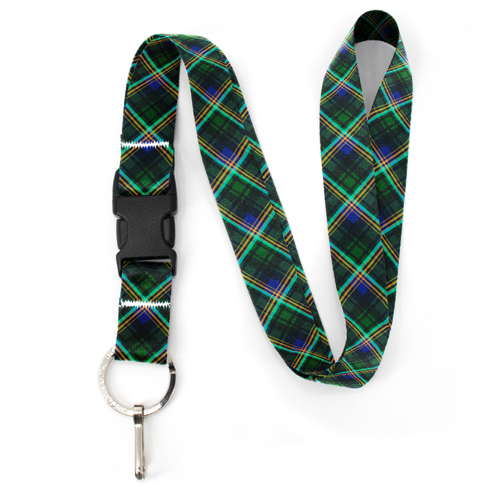 Clark of Ulva Plaid Premium Lanyard - with Buckle and Flat Ring - Made in the USA