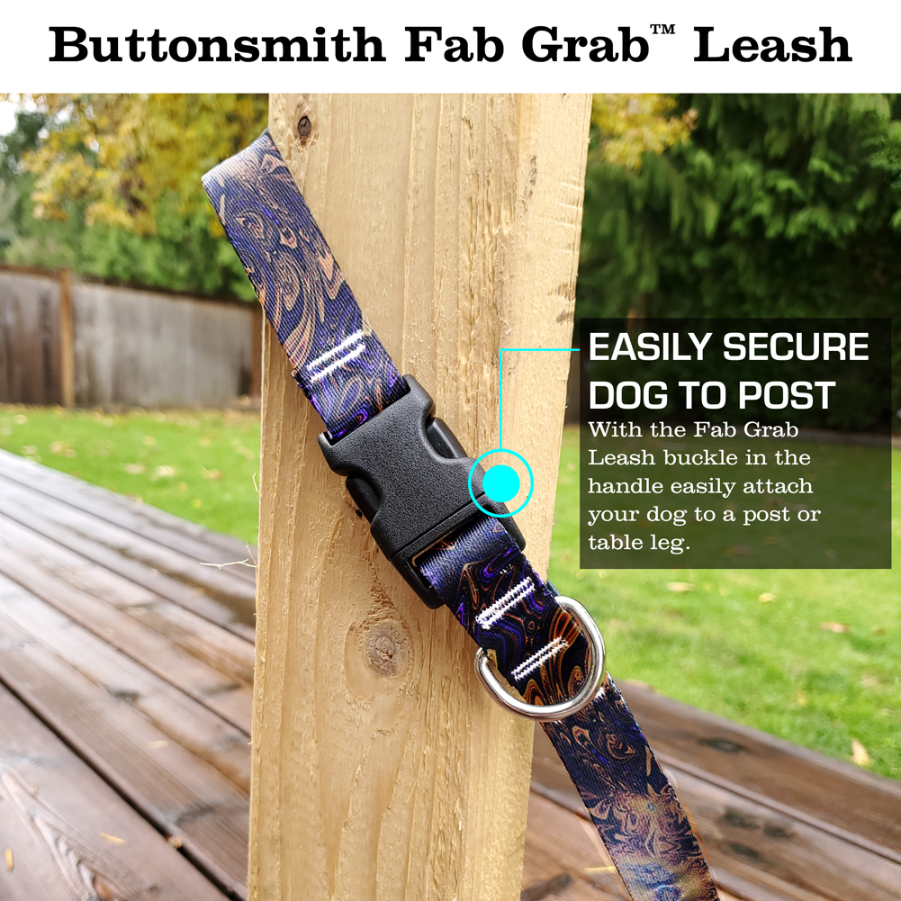 Infinity Brown Fab Grab Leash - Made in USA