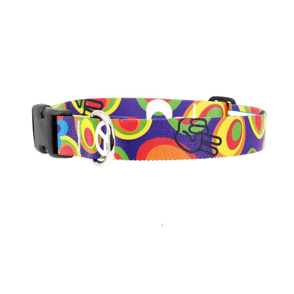 Flower Power Dog Collar - Made in USA