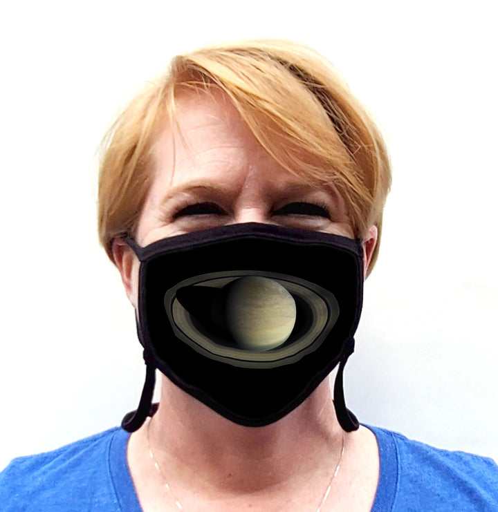 Buttonsmith Saturn Adult Adjustable Face Mask with Filter Pocket - Made in the USA - Buttonsmith Inc.