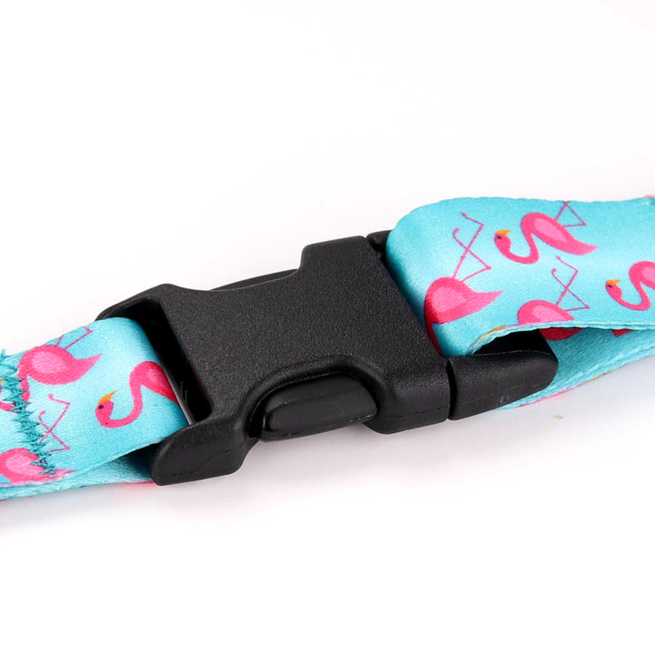 Buttonsmith Flamingos Custom Lanyard - Made in USA - Buttonsmith Inc.