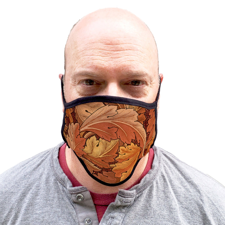 Buttonsmith William Morris Acanthus Adult XL Adjustable Face Mask with Filter Pocket - Made in the USA - Buttonsmith Inc.