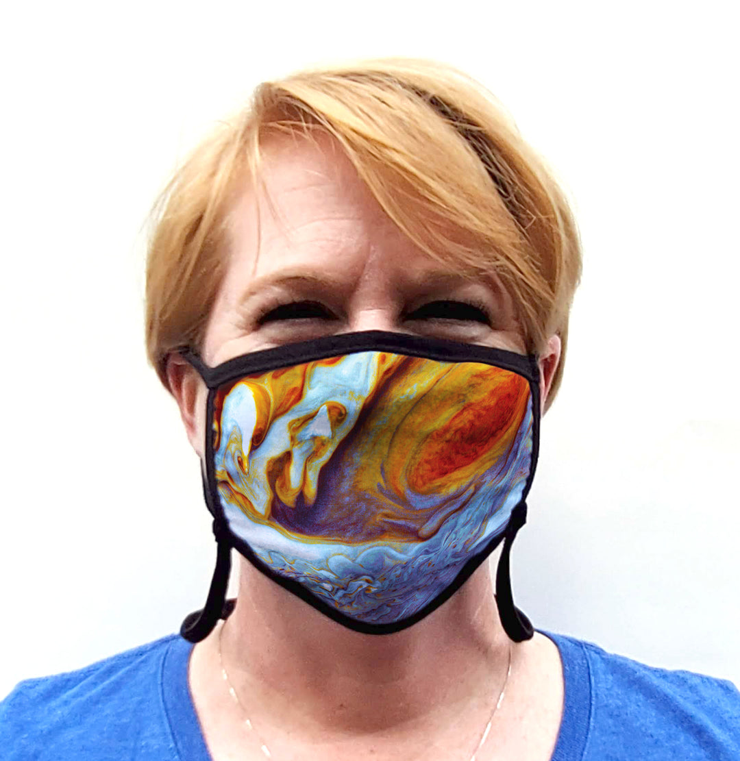 Buttonsmith Jupiter Adult Adjustable Face Mask with Filter Pocket - Made in the USA - Buttonsmith Inc.