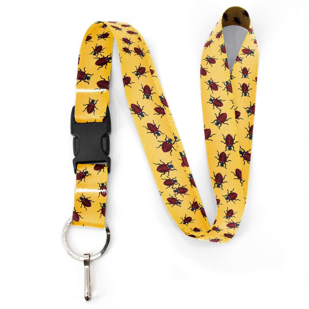 Buttonsmith Ladybugs Premium Lanyard - with Buckle and Flat Ring - Based on Rebecca McGovern Art - Officially Licensed - Made in the USA - Buttonsmith Inc.