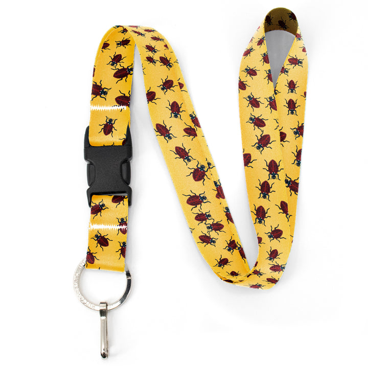 Buttonsmith Ladybugs Premium Lanyard - with Buckle and Flat Ring - Based on Rebecca McGovern Art - Officially Licensed - Made in the USA - Buttonsmith Inc.