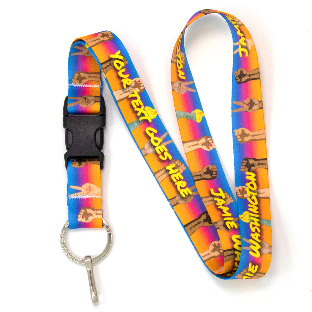 Buttonsmith Solidarity Custom Lanyard Made in USA - Buttonsmith Inc.