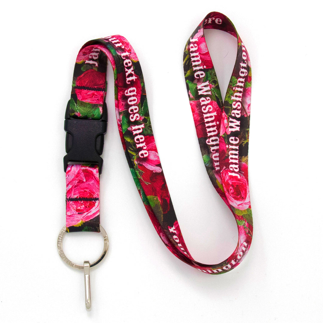 Buttonsmith Waldmueller Roses Custom Lanyard Made in USA - Buttonsmith Inc.