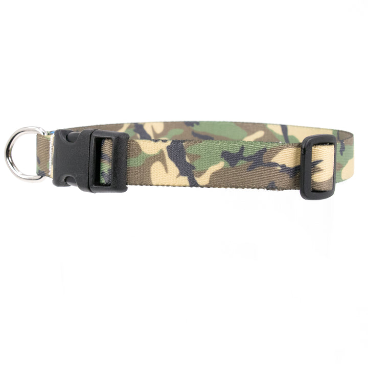 Buttonsmith Woodland Camo Dog Collar - Made in USA - Buttonsmith Inc.