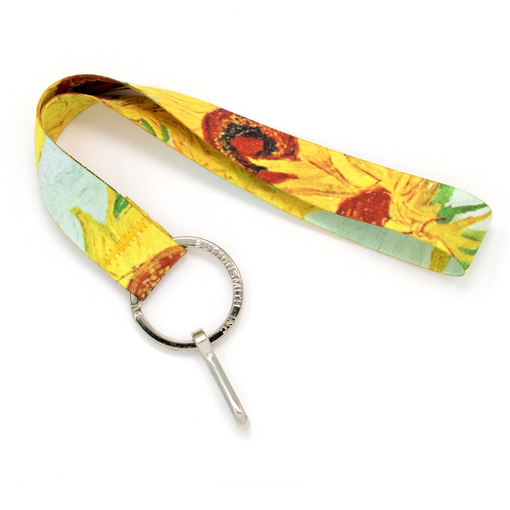 Buttonsmith Van Gogh Sunflower Wristlet Lanyard Made in USA - Buttonsmith Inc.