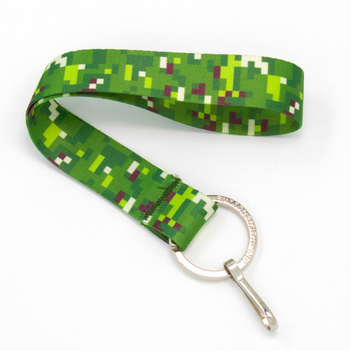 Buttonsmith PixelLand Camo Wristlet Lanyard - Made in USA - Buttonsmith Inc.