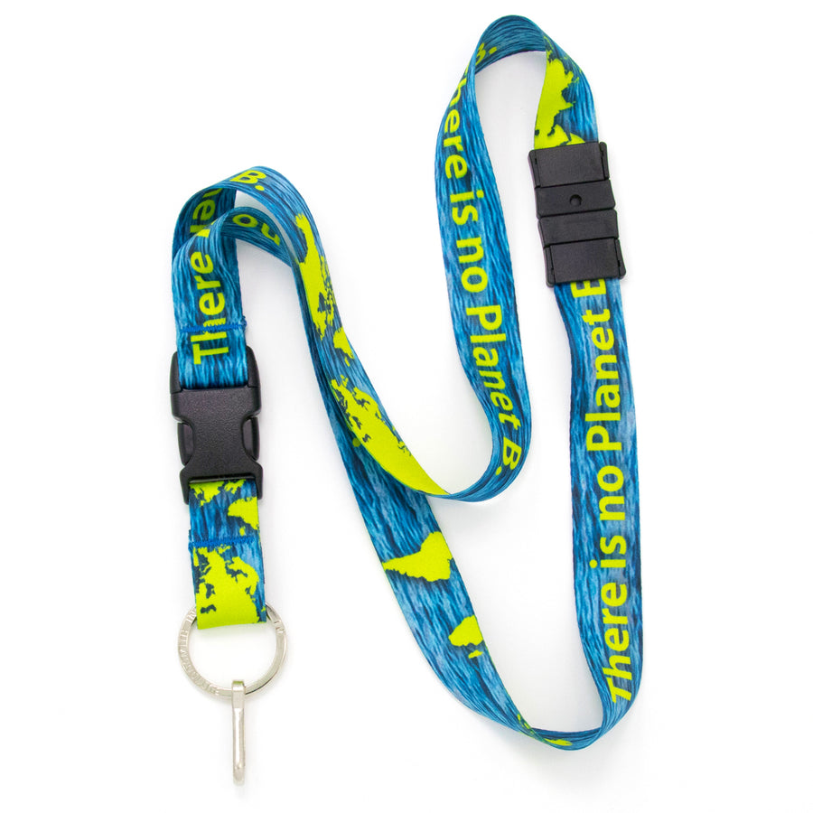 Buttonsmith Planet B Breakaway Lanyard - Made in USA - Buttonsmith Inc.