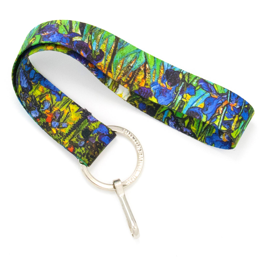 Buttonsmith Van Gogh Irises Wristlet Lanyard Made in USA - Buttonsmith Inc.